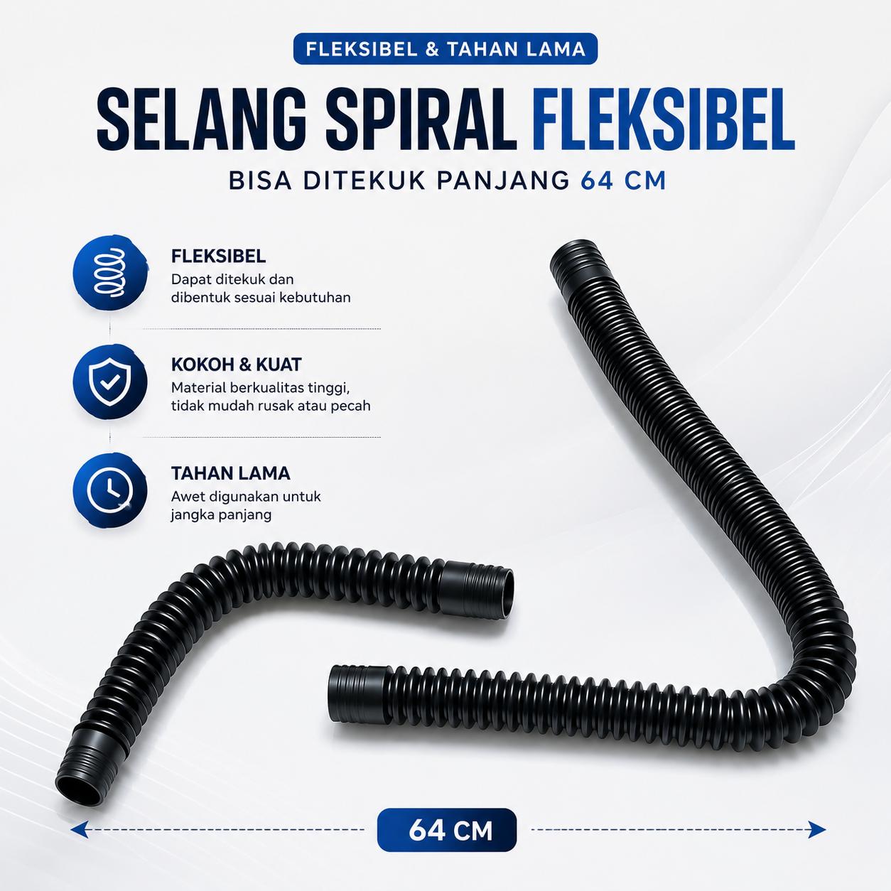 Selang Spiral Fleksibel 64 cm