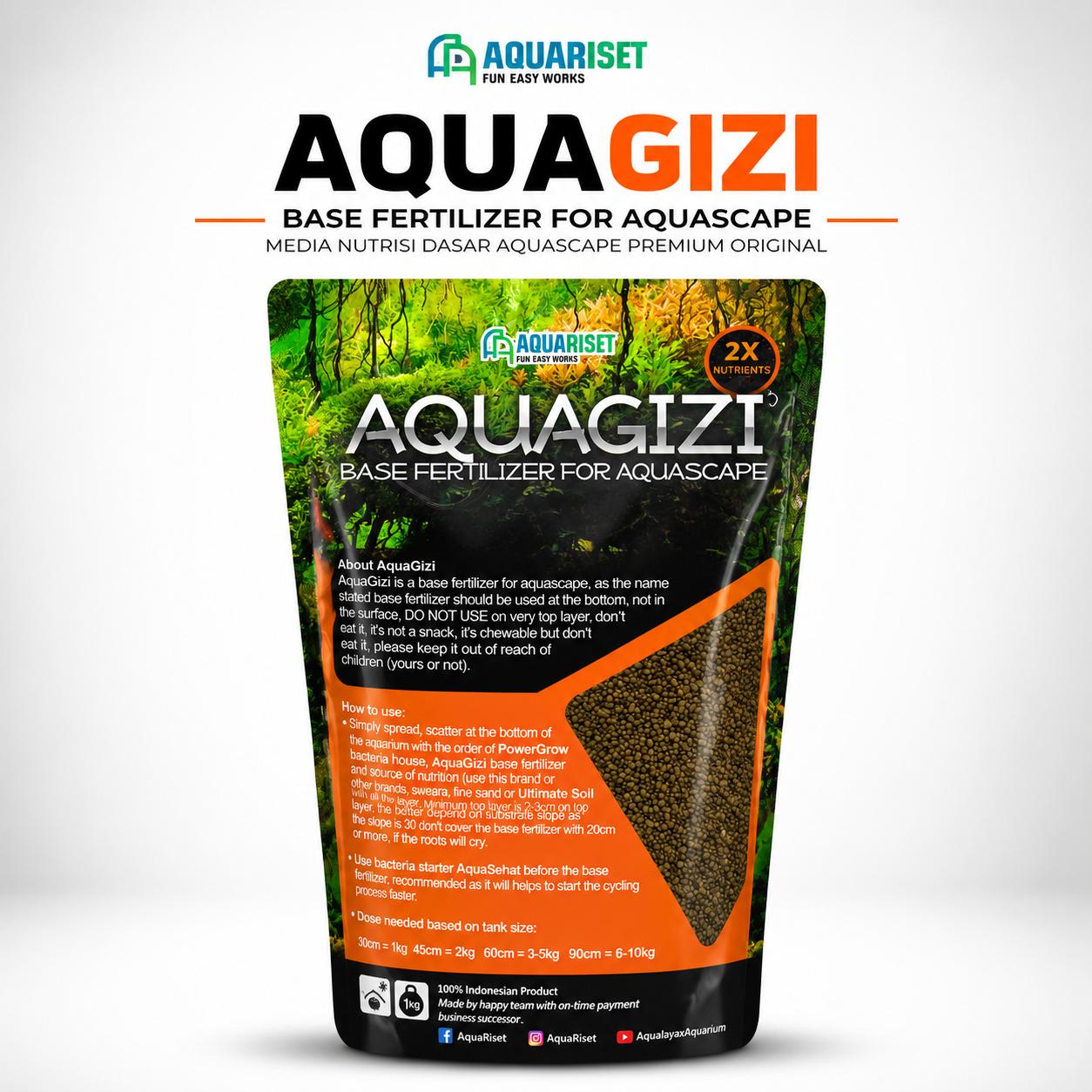Aquariset AquaGizi Pupuk Dasar Aquascape
