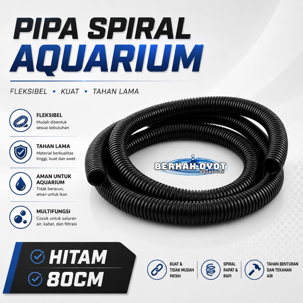 SELANG SPRIAL AQUARIUM 80 CM