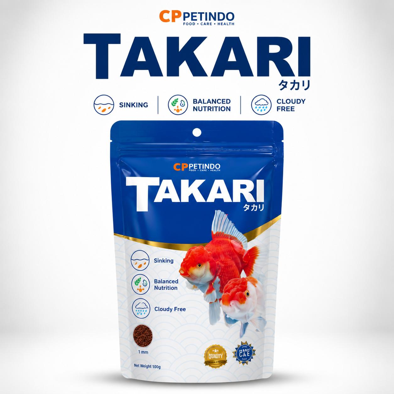 Takari Pakan Ikan Mas Koki Sinking 1mm